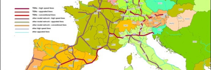 High-speed rail network within Europe 2020